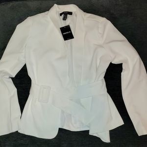 Forever 21- CAREER JACKET- Ivory - Size Medium